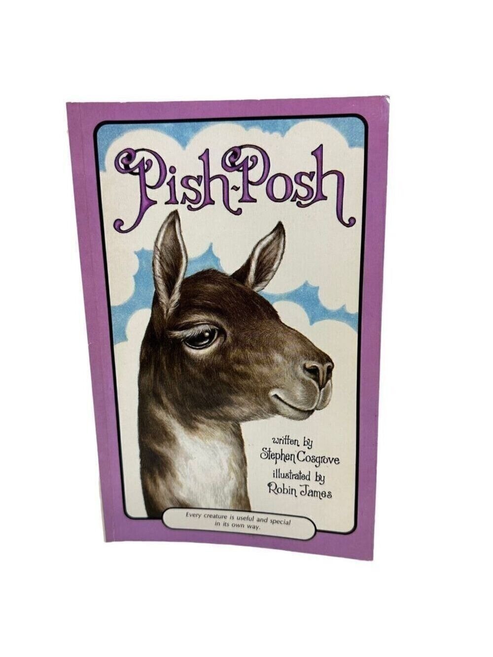 Pish Posh Serendipity Book 1987 Rare Bookmark Stephen Cosgrove Lama Vintage